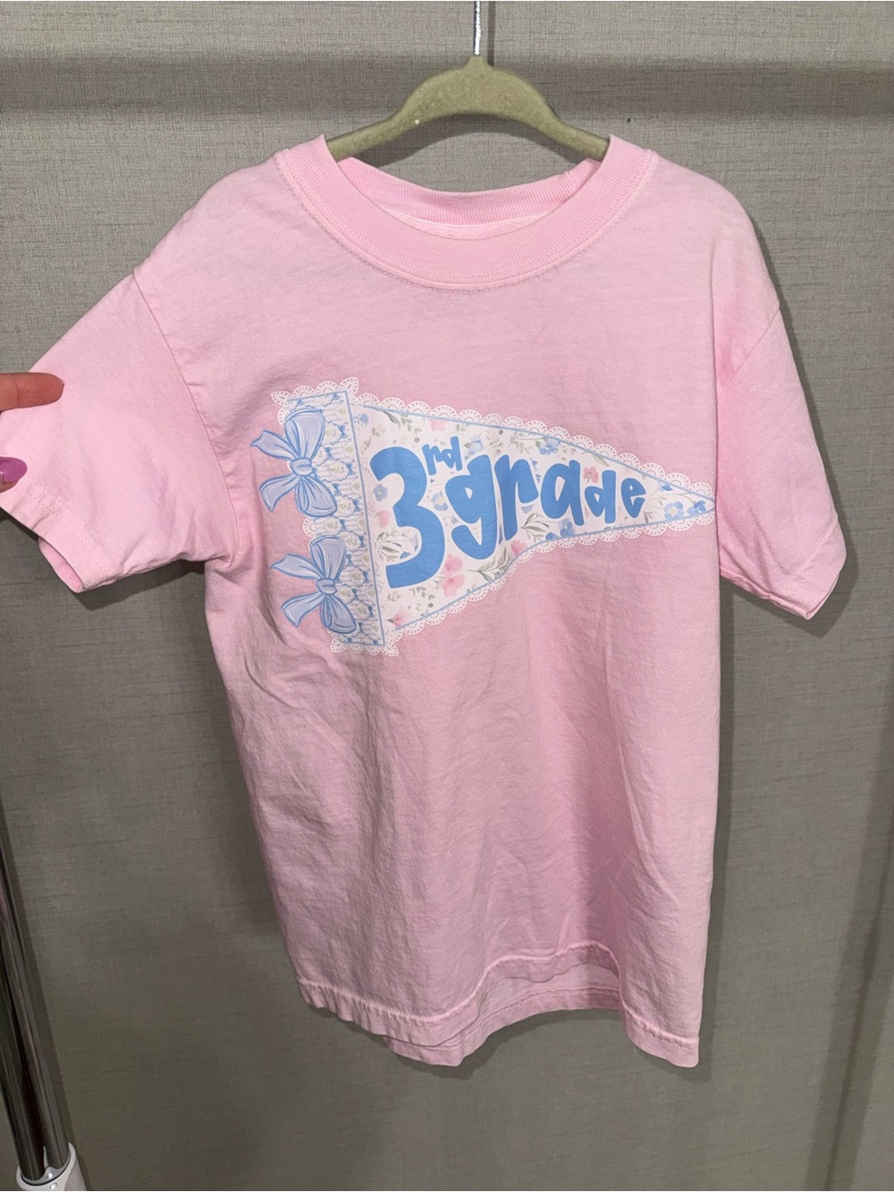 Comfort Colors Pink 3rd Grade Graphic Tee